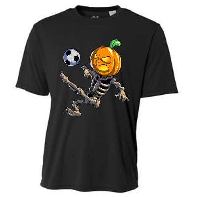 Soccer Skeleton Halloween Soccer Halloween Cooling Performance Crew T-Shirt