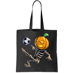 Soccer Skeleton Halloween Soccer Halloween Tote Bag