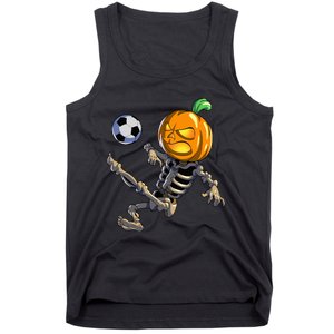 Soccer Skeleton Halloween Soccer Halloween Tank Top