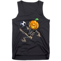 Soccer Skeleton Halloween Soccer Halloween Tank Top