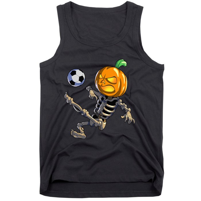 Soccer Skeleton Halloween Soccer Halloween Tank Top