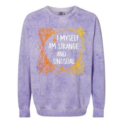 Spooky Spider Halloween Retro Colorblast Crewneck Sweatshirt