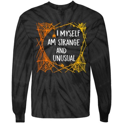 Spooky Spider Halloween Retro Tie-Dye Long Sleeve Shirt