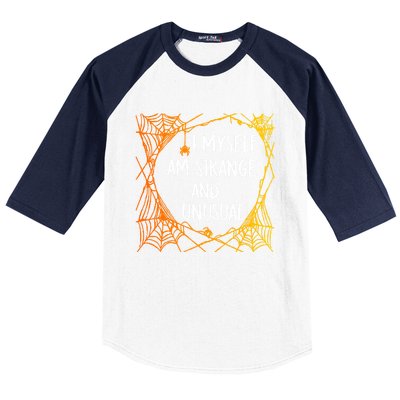 Spooky Spider Halloween Retro Baseball Sleeve Shirt