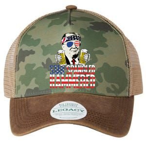 Star Spangled Hammered President Donald Trump Beer Lover Legacy Tie Dye Trucker Hat