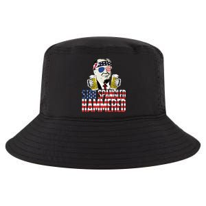 Star Spangled Hammered President Donald Trump Beer Lover Cool Comfort Performance Bucket Hat