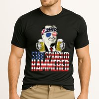 Star Spangled Hammered President Donald Trump Beer Lover Cooling Performance Crew T-Shirt