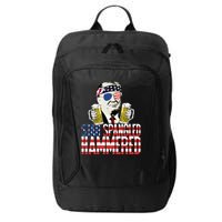 Star Spangled Hammered President Donald Trump Beer Lover City Backpack