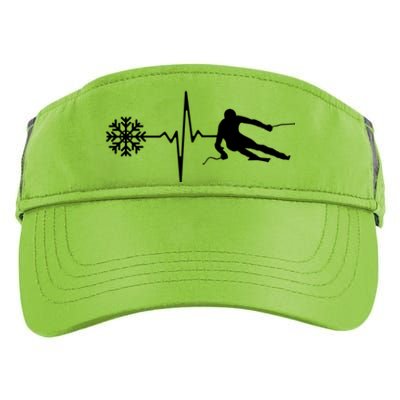 Snowflower Skiing Heartbeat Winter Skier Snow Shredding Slopes Adult Drive Performance Visor