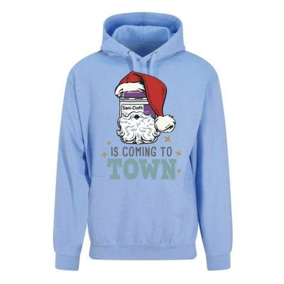 SaniCloth Santa Hat Funny Christmas Nurse Rn Cna Icu Er Gift Unisex Surf Hoodie