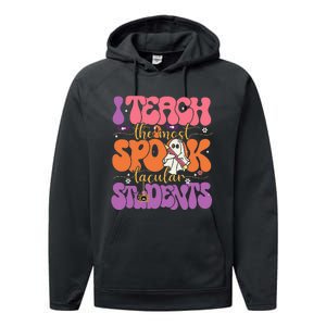 Spooktacular Students Halloween Teacher Gift Performance Fleece Hoodie