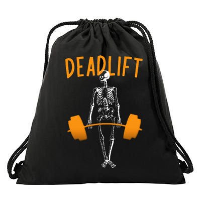 Spooky Strength Hilarious Halloween Workout for Weight Lifters Drawstring Bag