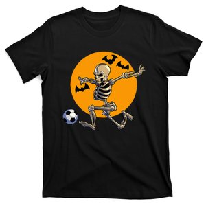 Soccer Skeleton Halloween Soccer Player Halloween T-Shirt