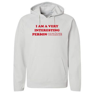 Sarah Simons I Am A Very Interesting Person Online Performance Fleece Hoodie