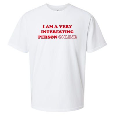 Sarah Simons I Am A Very Interesting Person Online Sueded Cloud Jersey T-Shirt