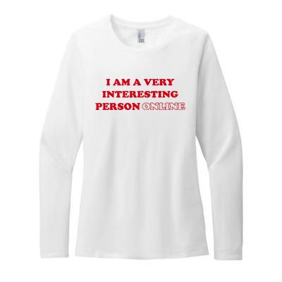 Sarah Simons I Am A Very Interesting Person Online Womens CVC Long Sleeve Shirt