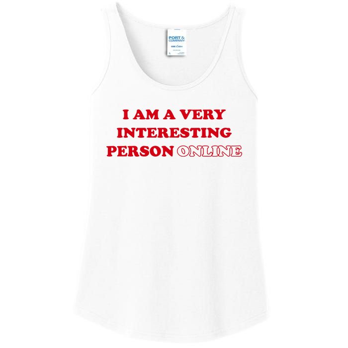 Sarah Simons I Am A Very Interesting Person Online Ladies Essential Tank