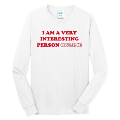 Sarah Simons I Am A Very Interesting Person Online Tall Long Sleeve T-Shirt