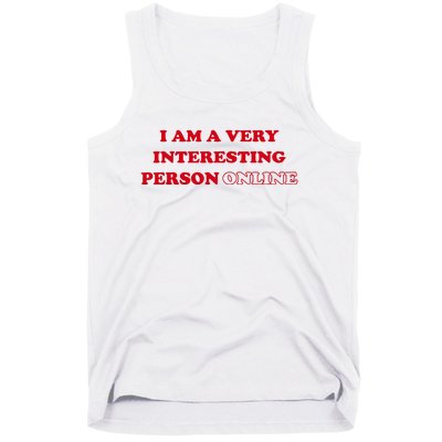 Sarah Simons I Am A Very Interesting Person Online Tank Top