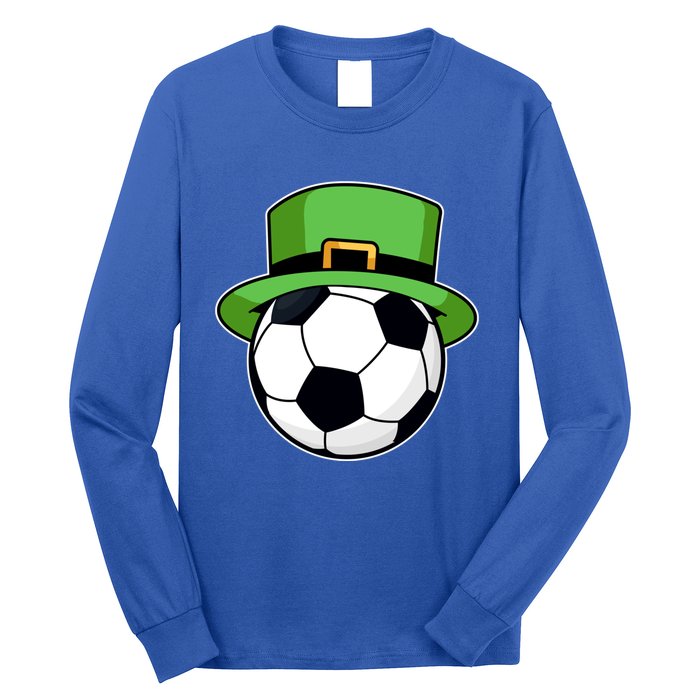 Soccer Sport Irish Shamrock Funny St Patricks Day Gift Long Sleeve Shirt