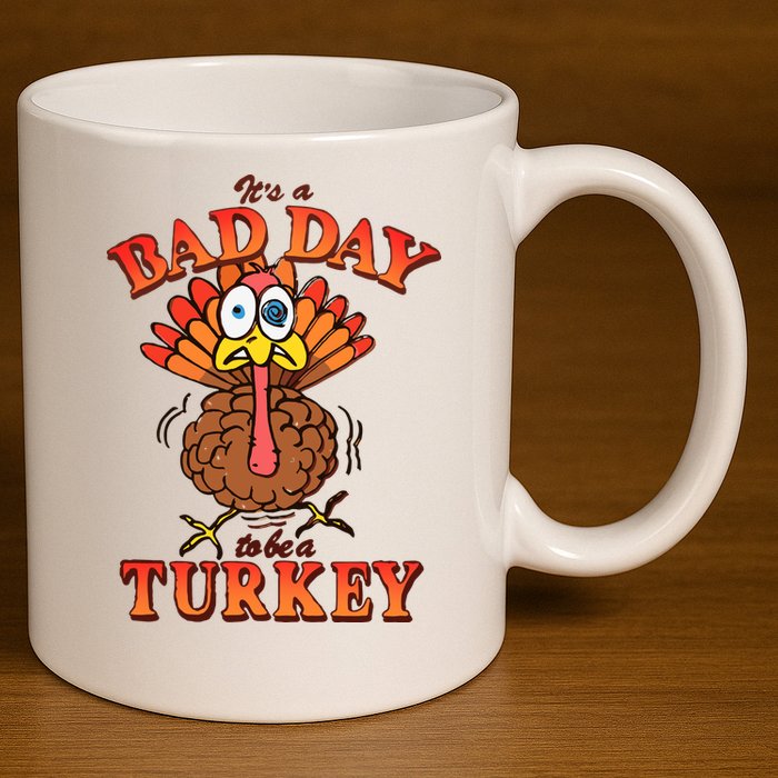 Shithead Steve Its A B.A.D Day To Be A Turkey 11oz C Handle Ceramic Mug