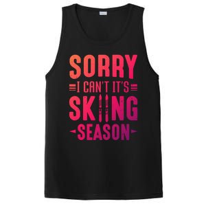 Skiier Sorry I Cant It Is Skiing Season Winter Ski Meaningful Gift PosiCharge Competitor Tank