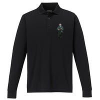 Sanders Sitting Inauguration Bernie Meme Chairman Sanders Performance Long Sleeve Polo