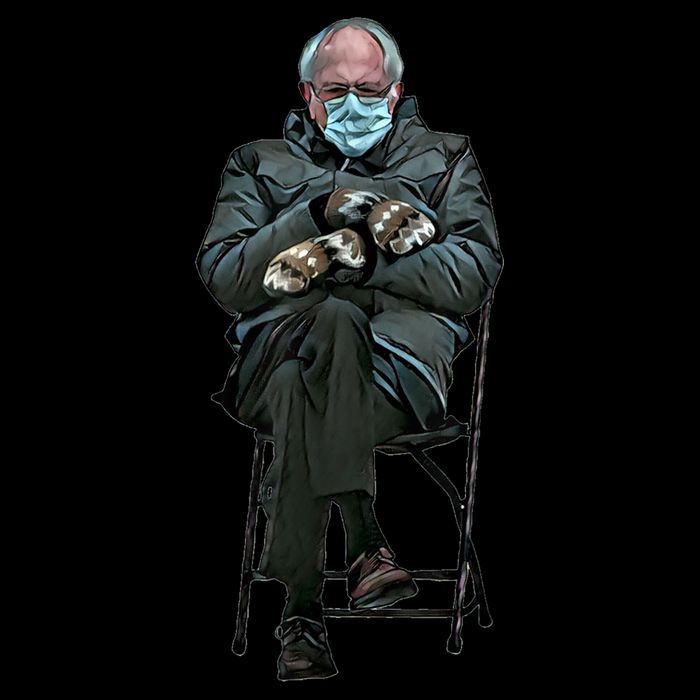 Sanders Sitting Inauguration Bernie Meme Chairman Sanders Cooling Performance Crew T-Shirt