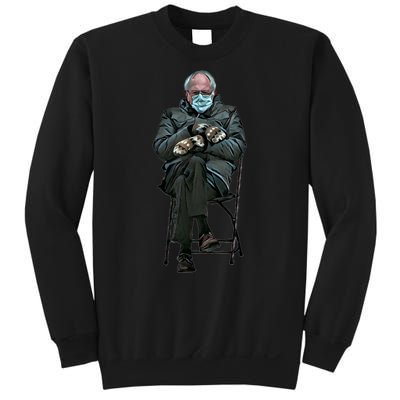 Sanders Sitting Inauguration Bernie Meme Chairman Sanders Sweatshirt