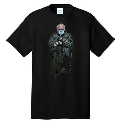 Sanders Sitting Inauguration Bernie Meme Chairman Sanders Tall T-Shirt