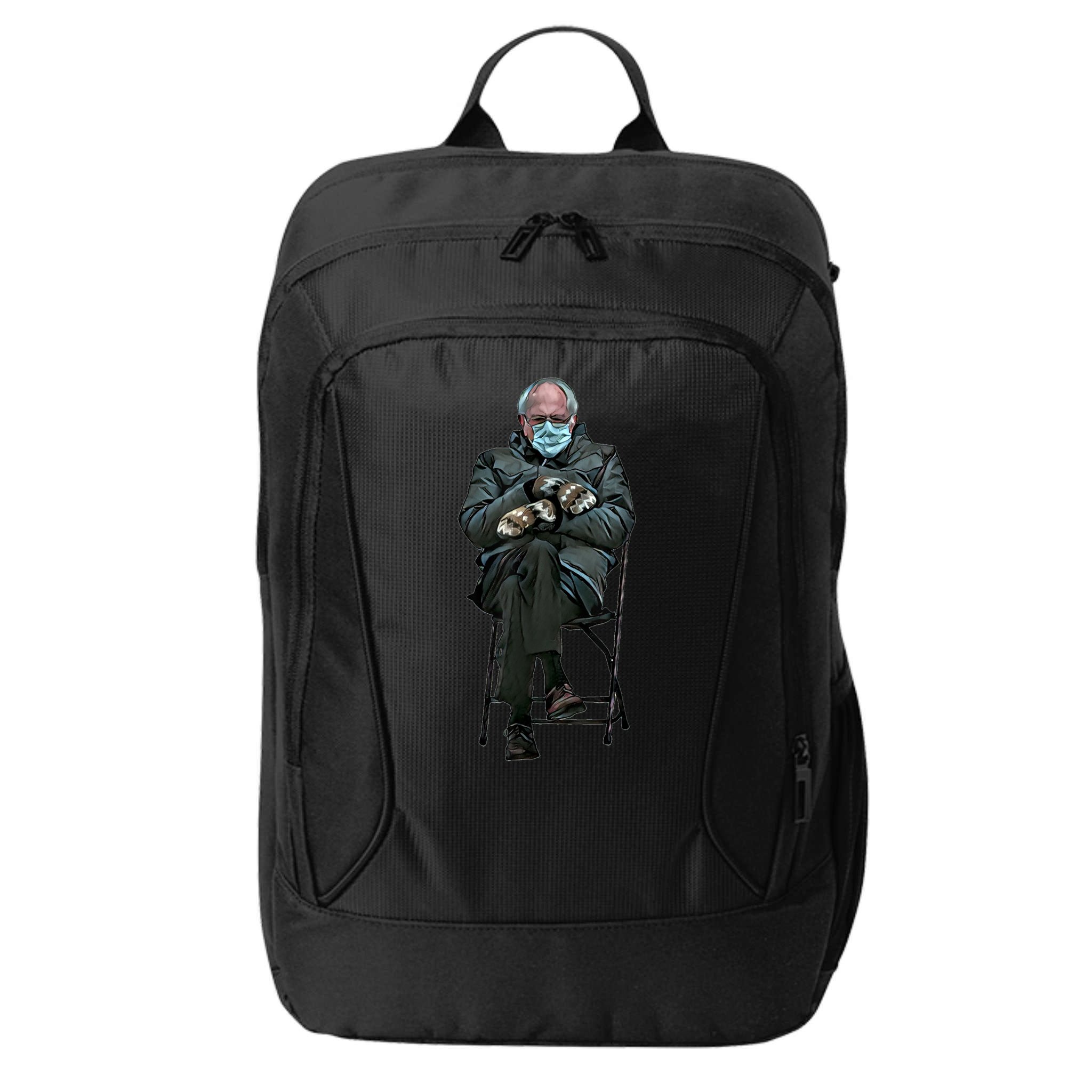 Sanders Sitting Inauguration Bernie Meme Chairman Sanders City Backpack