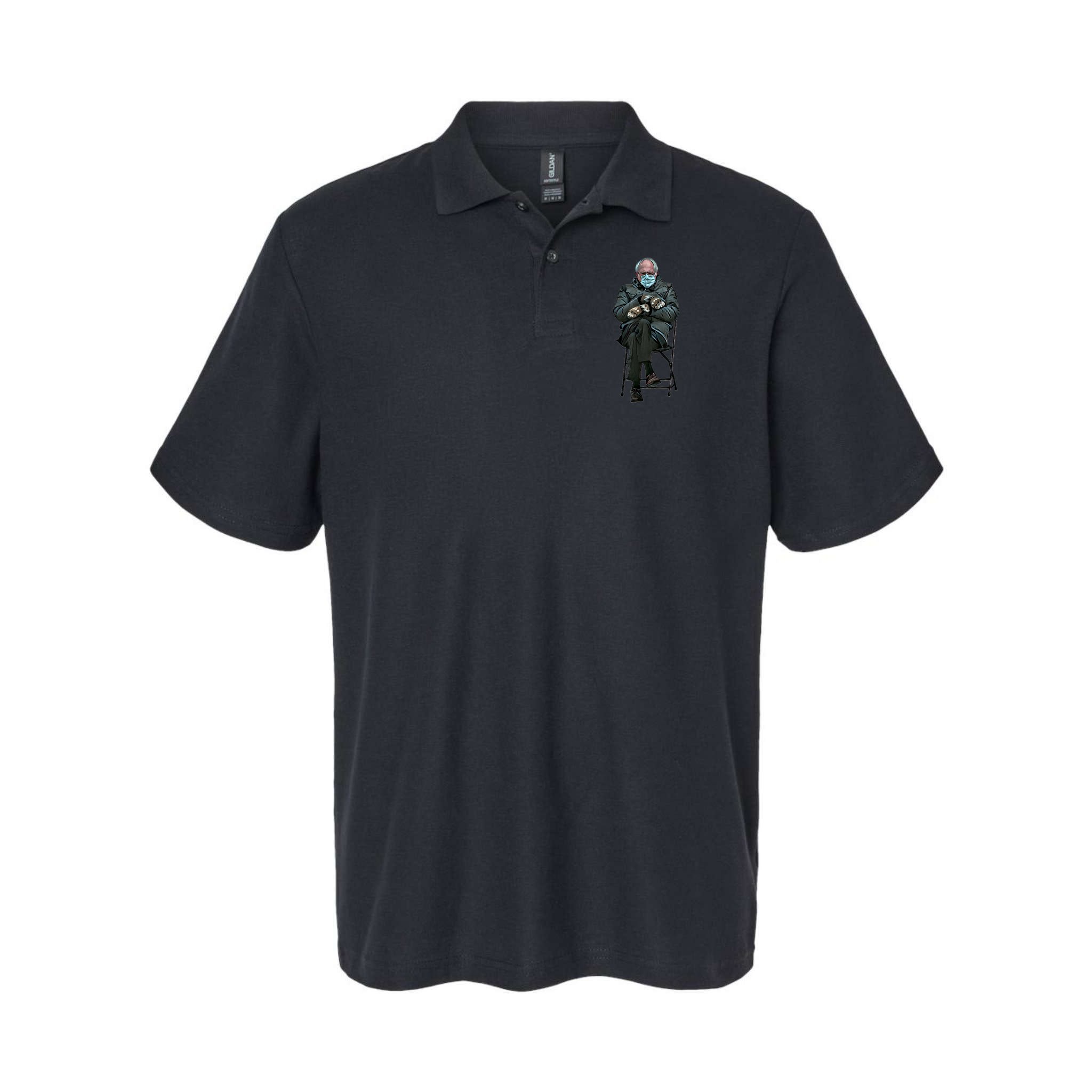 Sanders Sitting Inauguration Bernie Meme Chairman Sanders Polo