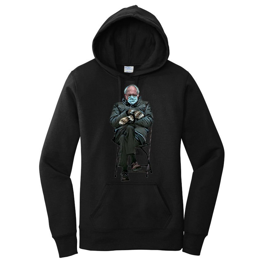 Sanders Sitting Inauguration Bernie Meme Chairman Sanders Women's Pullover Hoodie