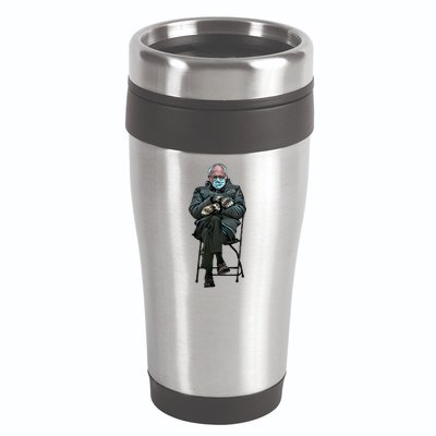 Sanders Sitting Inauguration Bernie Meme Chairman Sanders 16oz Travel Tumbler