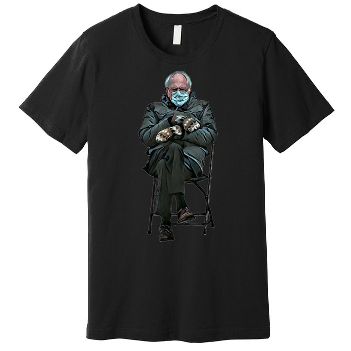 Sanders Sitting Inauguration Bernie Meme Chairman Sanders Premium T-Shirt