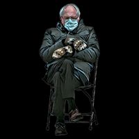 Sanders Sitting Inauguration Bernie Meme Chairman Sanders Premium T-Shirt