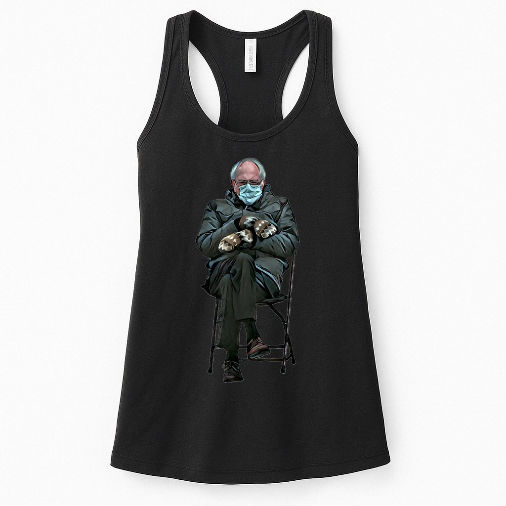 Sanders Sitting Inauguration Bernie Meme Chairman Sanders Womens Tank Top