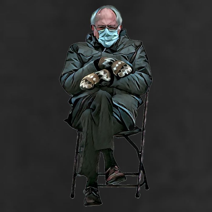Sanders Sitting Inauguration Bernie Meme Chairman Sanders Hat