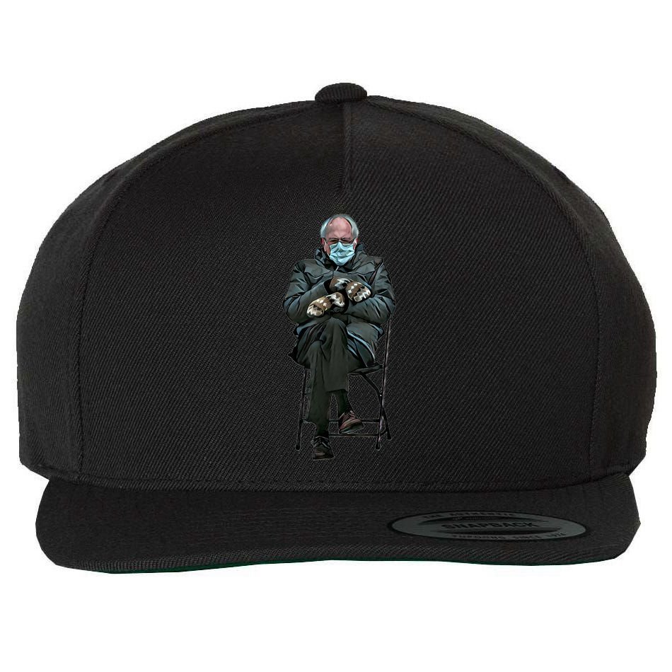 Sanders Sitting Inauguration Bernie Meme Chairman Sanders Wool Snapback Cap