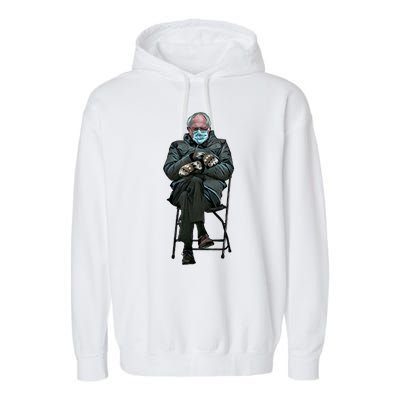 Sanders Sitting Inauguration Bernie Meme Chairman Sanders Garment-Dyed Fleece Hoodie