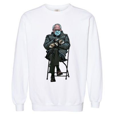 Sanders Sitting Inauguration Bernie Meme Chairman Sanders Garment-Dyed Sweatshirt