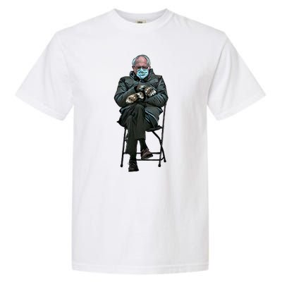 Sanders Sitting Inauguration Bernie Meme Chairman Sanders Garment-Dyed Heavyweight T-Shirt