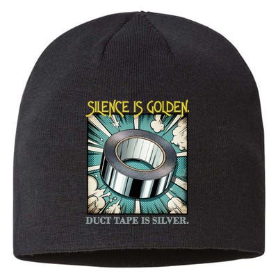 Snarky Silence is Golden  Sustainable Beanie