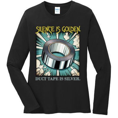 Snarky Silence is Golden  Ladies Long Sleeve Shirt