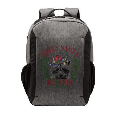 Sorry Santa IVe Been Feral Cute Raccoon Christmas Santa Vector Backpack