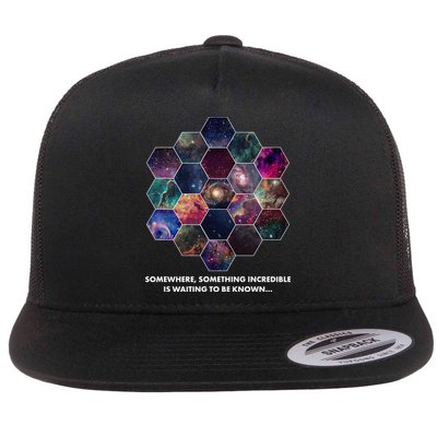 Somewhere Something Incredible Is Waiting To Be Known Flatbill Hat