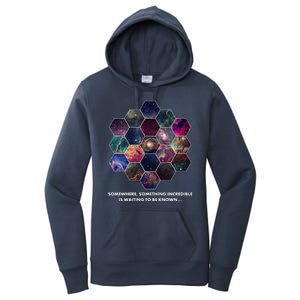 Somewhere Something Incredible Is Waiting To Be Known Women's Pullover Hoodie