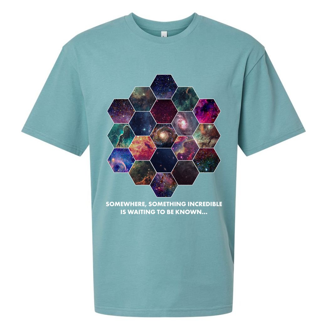 Somewhere Something Incredible Is Waiting To Be Known Sueded Cloud Jersey T-Shirt
