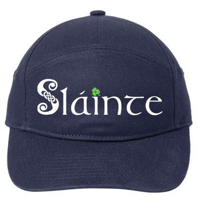 Slainte, Sláinte Irish Cheers, Health, St Patrick's Day 7-Panel Snapback Hat