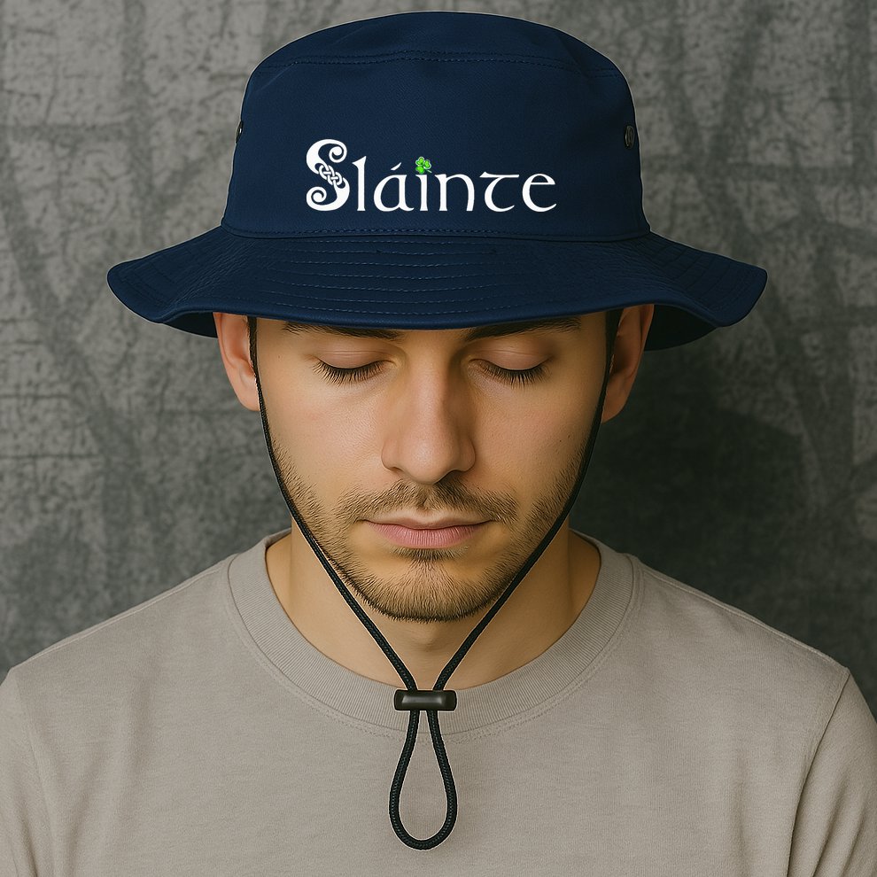 Slainte, Sláinte Irish Cheers, Health, St Patrick's Day Bucket Hat